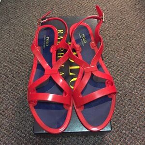 Polo Ralph Lauren PVC flat sandals